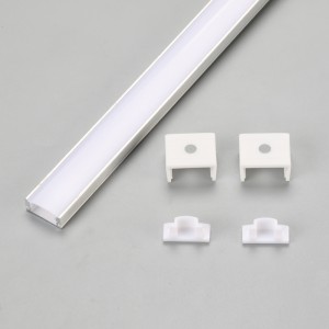 Profilé lumineux à DEL en aluminium, couleur argent, longueur 2m